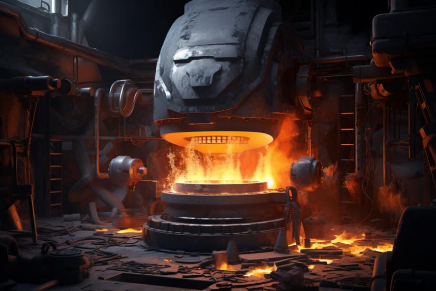 iron melting induction furnace