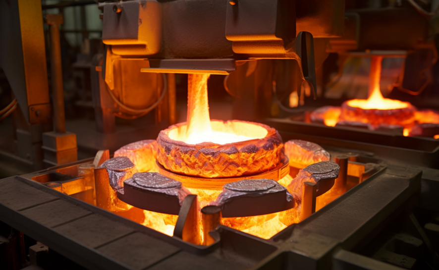 induction furnace for melting copper